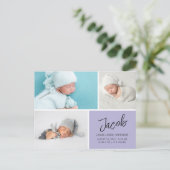 Moderne foto's Grid geboorte aankondiging Briefkaart (Staand voorkant)