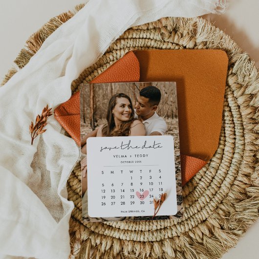 Moderne foto's Opslaan van de datumkalender Save The Date