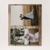 Moderne foto's simpel gepersonaliseerd cadeautje l legpuzzel (Verticaal)