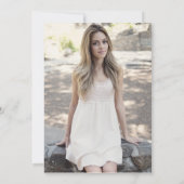 Moderne foto's simpele herdenking van het leven kaart (Achterkant)