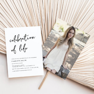 Moderne foto's simpele herdenking van het leven kaart