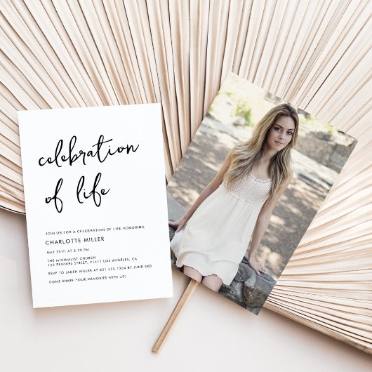 Moderne foto's simpele herdenking van het leven kaart