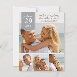 Moderne foto's trouwen save the date