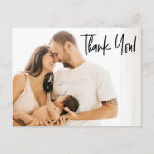 Moderne foto's van ActionScript Baby Girl Aankondigingskaart (Voorkant)