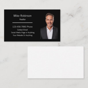 Moderne foto's van makelaar businesscards voor vas visitekaartje