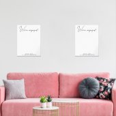 Moderne foto's We're Engaged Verloving Muurkunst Sets (Woonkamer)