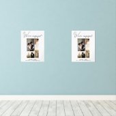 Moderne foto's We're Engaged Verloving Muurkunst Sets (Houten vloer)