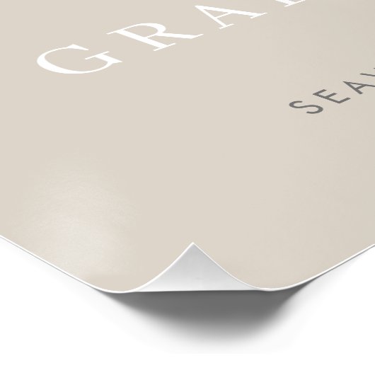 Moderne fotoscript afstudeerfeest welkom perfect poster (Hoek)