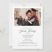 Moderne fotoscriptgraafpartij kaart (Achterkant)