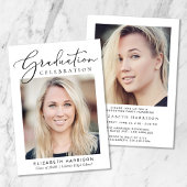 Moderne fotoscriptgraafpartij kaart