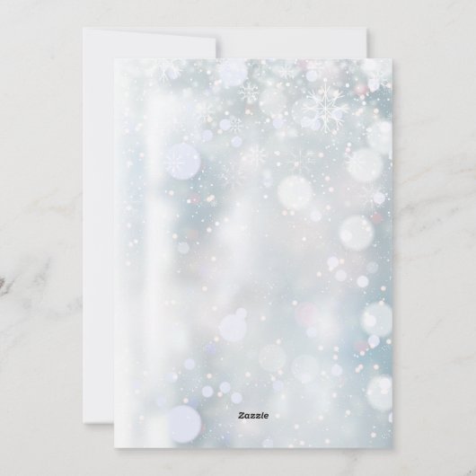 Moderne fotoserie: kerstmis feestdagenkaart (Achterkant)