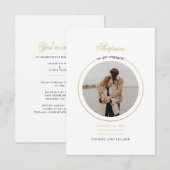 Moderne fotoservice-partij kaart (Voorkant / Achterkant)