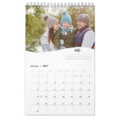 Moderne fotosjabloon Gepersonaliseerde notities Kalender (Jan 2027)