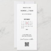 Moderne fotostrip Bewaar de datum Kaart (Achterkant)