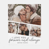 Moderne fotostrip collage fleece deken (Voorkant)