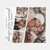 Moderne fotostrip collage fleece deken (Voorkant (Horizontaal))