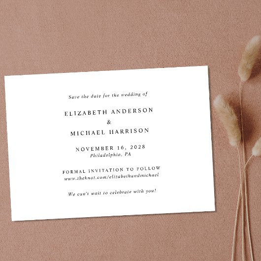 Moderne fotostrip collage save the date