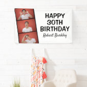Moderne fotostrip | Verjaardagsbanner Spandoek (Insitu)