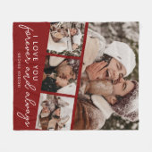 Moderne fotostrookcollage fleece deken (Voorkant (Horizontaal))