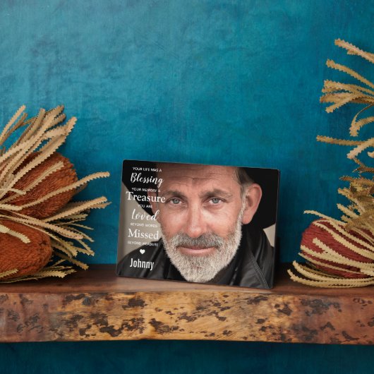 Moderne fotosympathie Citaat Memorial Keepomwille Fotoplaat (Zijkant)