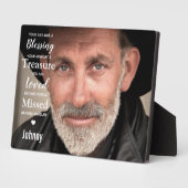 Moderne fotosympathie Citaat Memorial Keepomwille Fotoplaat (Zijkant)