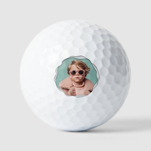Moderne fototemplate golfballen (Voorkant)