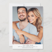Moderne Fototrouwkaart Bewaar de Datum Save The Date (Voorkant)