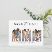 Moderne Fototrouwkaart  Save The Date (Staand voorkant)