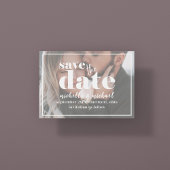 Moderne fototypografie Bold Simple Minimalist Aankondigingskaart