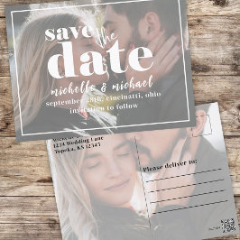 Moderne fototypografie Bold Simple Minimalist Briefkaart