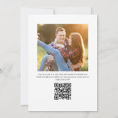 Moderne Fototypografie Huwelijk Custom Save The Date (Achterkant)