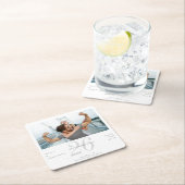 Moderne fototypografie zwart grijs kartonnen onderzetters (Insitu)