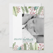 Moderne fotovakantie meer en meer feestdagenkaart (Voorkant)