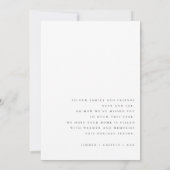 moderne fotovakantiekaart bedankkaart (Achterkant)