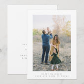 moderne fotovakantiekaart bedankkaart (Voorkant / Achterkant)