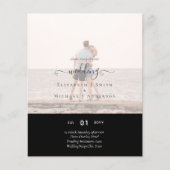 Moderne FOTOVERBINDINGSTEKST Huwelijksbudget Flyer (Voorkant)