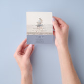 Moderne FOTOVERLOOPTEKST Huwelijksbudget Flyer (Hand)