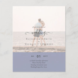 Moderne FOTOVERLOOPTEKST Huwelijksbudget Flyer