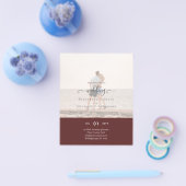 Moderne FOTOVERLOOPTEKST Trouwbudget Flyer (Enkel)