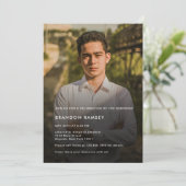 Moderne fotoviering leven kaart (Staand voorkant)