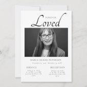 Moderne fotoviering van de begrafenisdienst van he kaart (Voorkant)