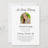 Moderne fotoviering van de herdenkingsdienst van h kaart (Voorkant)