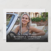 Moderne fotoviering van het begrafenis van het lev kaart (Voorkant)