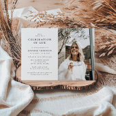 Moderne fotoviering van het begrafenis van het lev kaart