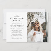 Moderne fotoviering van het begrafenis van het lev kaart (Voorkant)