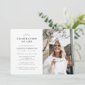 Moderne fotoviering van het begrafenis van het lev kaart (Staand voorkant)