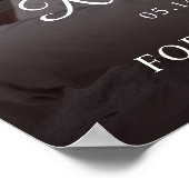 Moderne fotoviering van het leven Funeral Memorial Poster (Hoek)