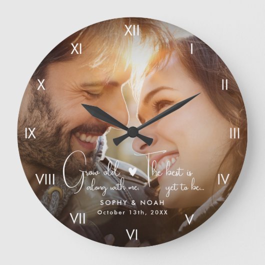 Moderne Fotowand Grote Klok (Voorkant)