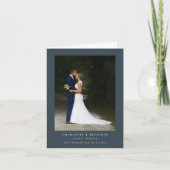 Moderne fotowedding met dinothema Bedankt (Voorkant)