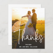 Moderne fotowedstrijd Weddenschap Hartelijk dank (Voorkant / Achterkant)